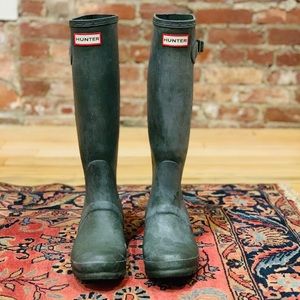 Hunter Original Tall Rain Boots - Dark Olive